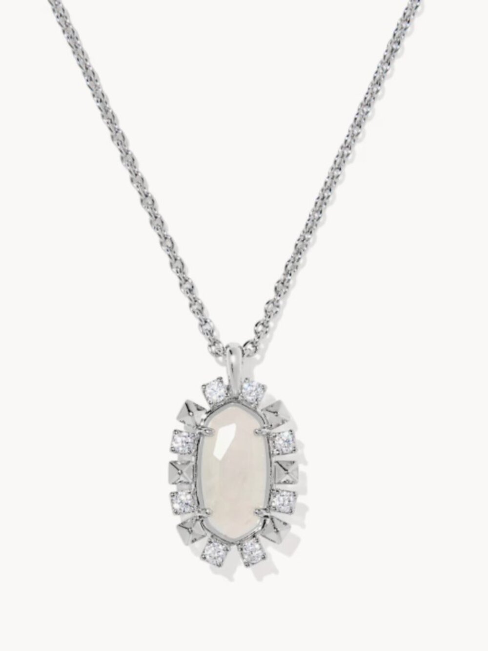 Kendra Scott Shanley Silver Short Pendant Necklace - NWT $70 MSRP